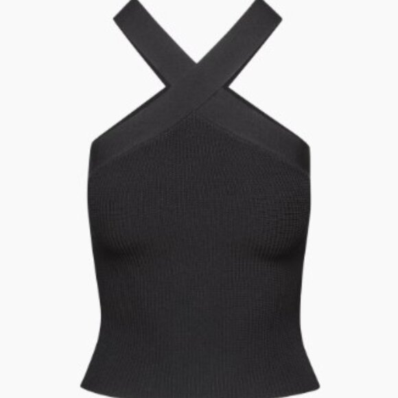 Babaton - Sculpt Knit Criss Cross Fit Tank - Size M - Picture 1 of 11